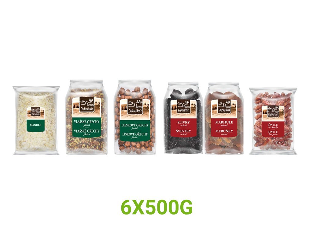 Ořechovo-ovocný balíček FARMLAND 6x500g