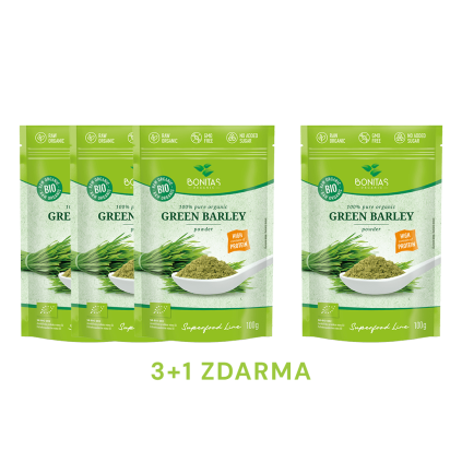 Balíček BIO Zelený ječmen 3+1 zdarma