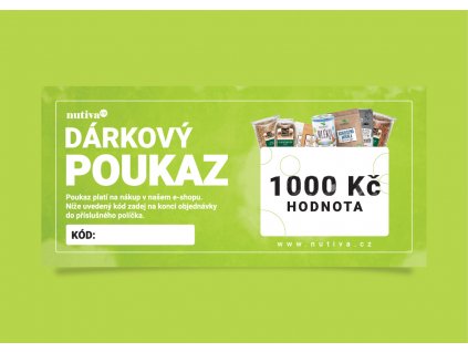 Dárkovy poukaz 1000Kč