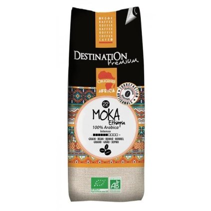 BIO Káva pražená mletá Moka Awasas Ethiopia 100% Arabica DESTINATION 250g