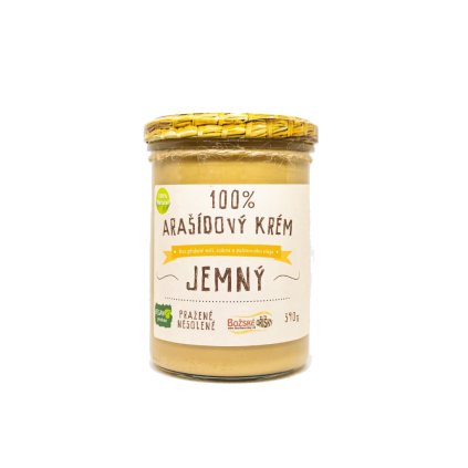 Arašídový krém jemný 100% Božské oříšky 390g