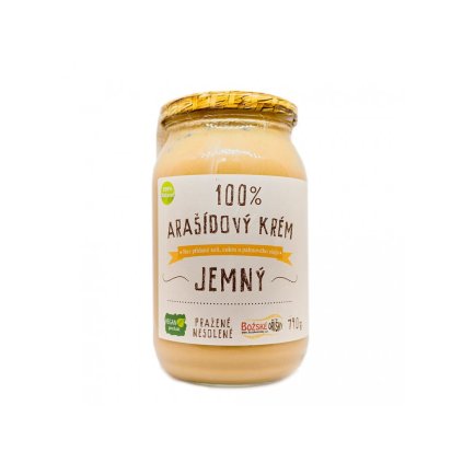 Arašídový krém jemný 100% BOŽSKÉ OŘÍŠKY 790g