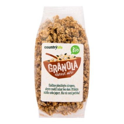 BIO Granola - křupavé ovesné müsli COUNTRY LIFE 350g