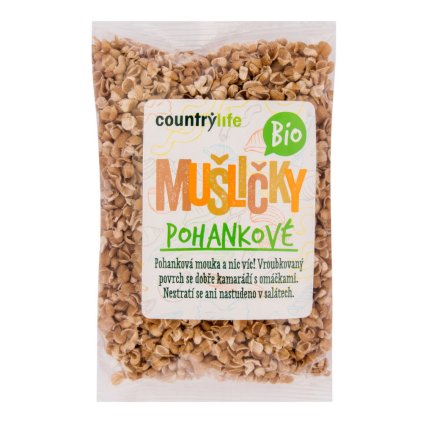BIO Těstoviny mušličky pohankové COUNTRY LIFE 300g