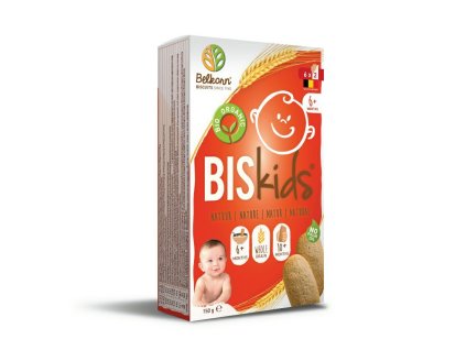 BISkids BIO detske celozrnne susenky Natural 6M+ 150g