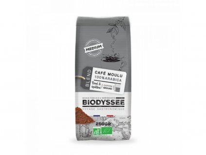 BIO mletá káva Arabica medium BIODYSSÉE 250g