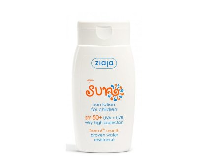 Voděodolné mléko na opalování pro děti SPF 50+ ZIAJA 125ml