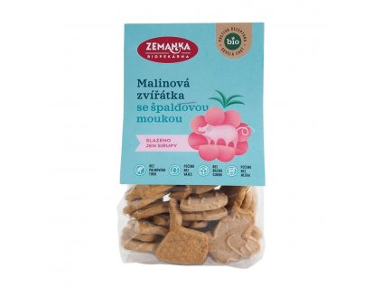 BIO špaldové malinové zvieratká ZEMANKA 100g