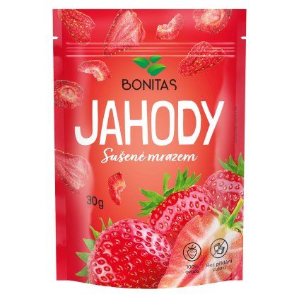 BONITAS Jahody sušené mrazem 30g