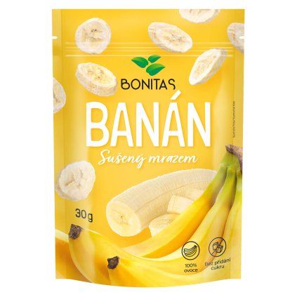 BONITAS Banány sušené mrazem 30g