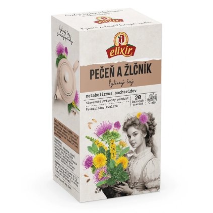 Pecen a zlcnik bylinny caj na metabolizmus sacharidov