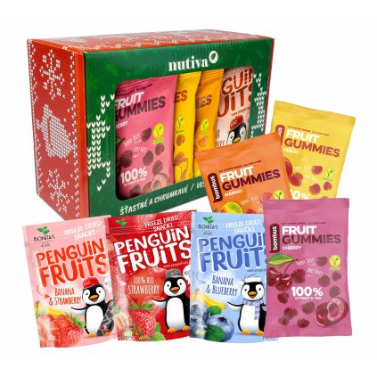 Nutiva Mikulášsky Box – Penguin & gummies 135g Gallery