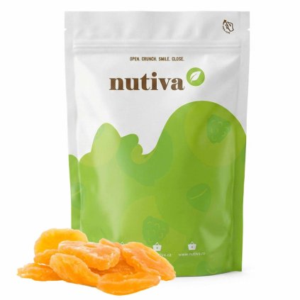 NUTIVA Kandizovaný ananás plátky 500g