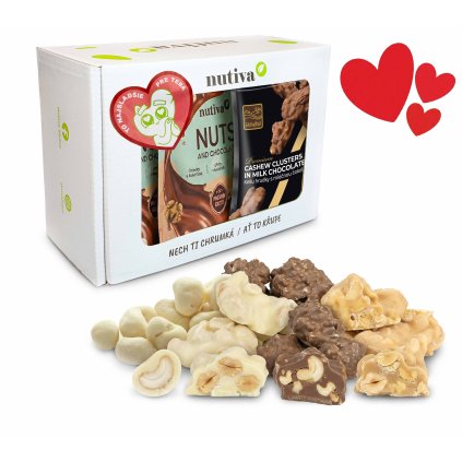 NUTIVA Karamelové Objatie Box 600g