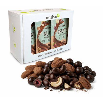 NUTIVA Čokoládová Romance Box 600g