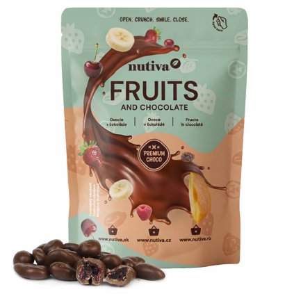 NUTIVA Brusnice v mliečnej čokoláde 200g