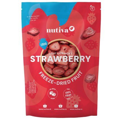 NUTIVA Lyofilizované jahody 130g