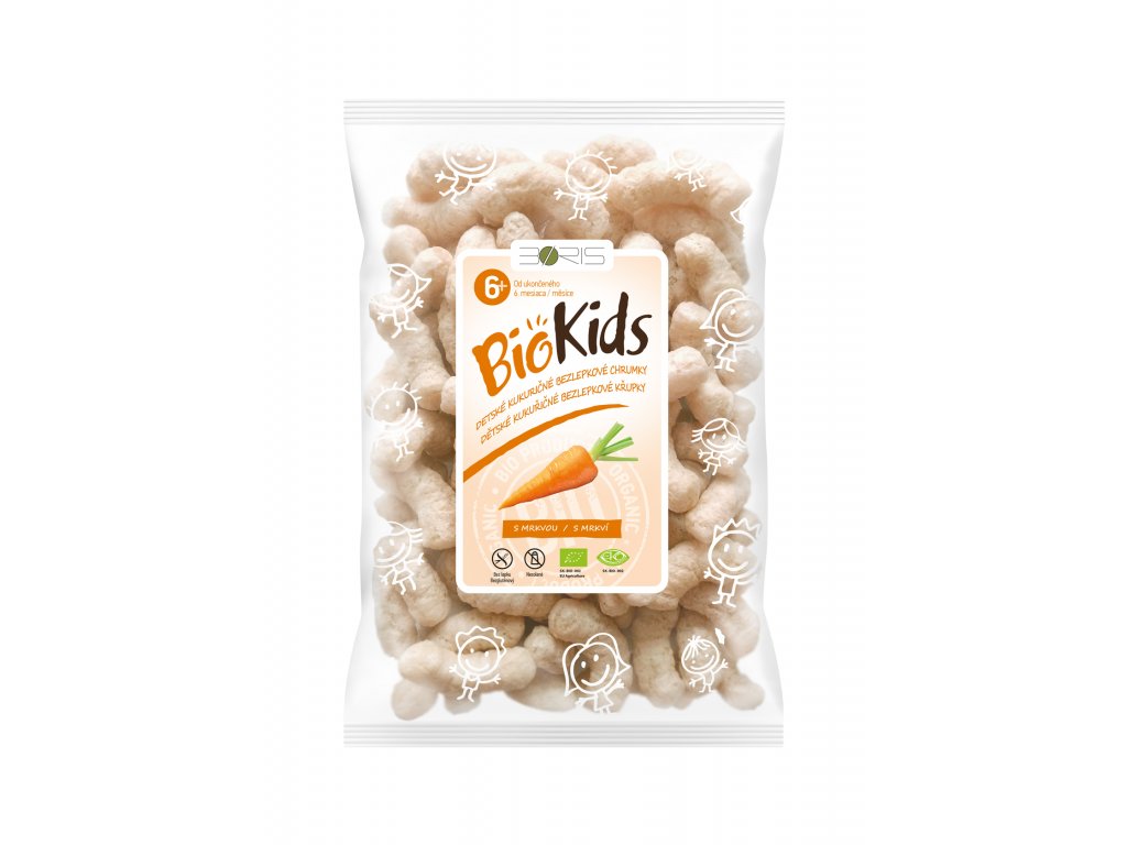 BIOKIDS BIO Křupky pro deti mrkev 55g