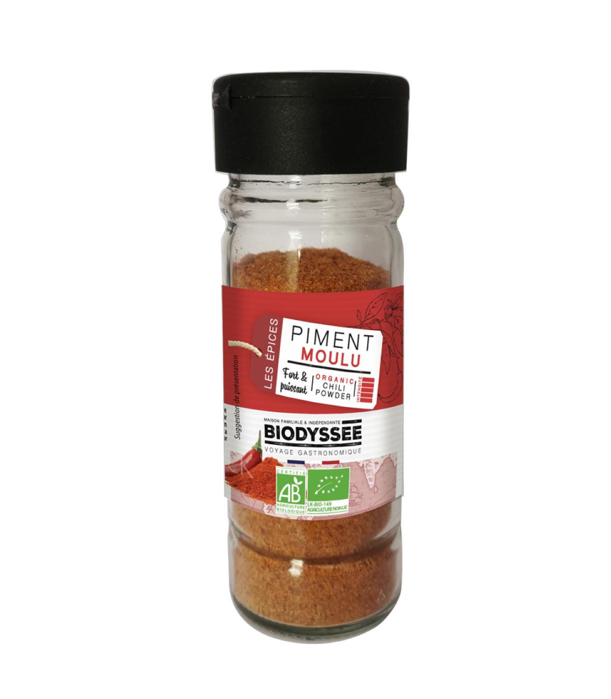 BIO chilli papričky mleté BIODYSSÉE 40g