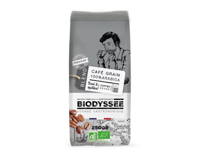 BIO zrnková káva Arabica medium BIODYSSÉE 250g