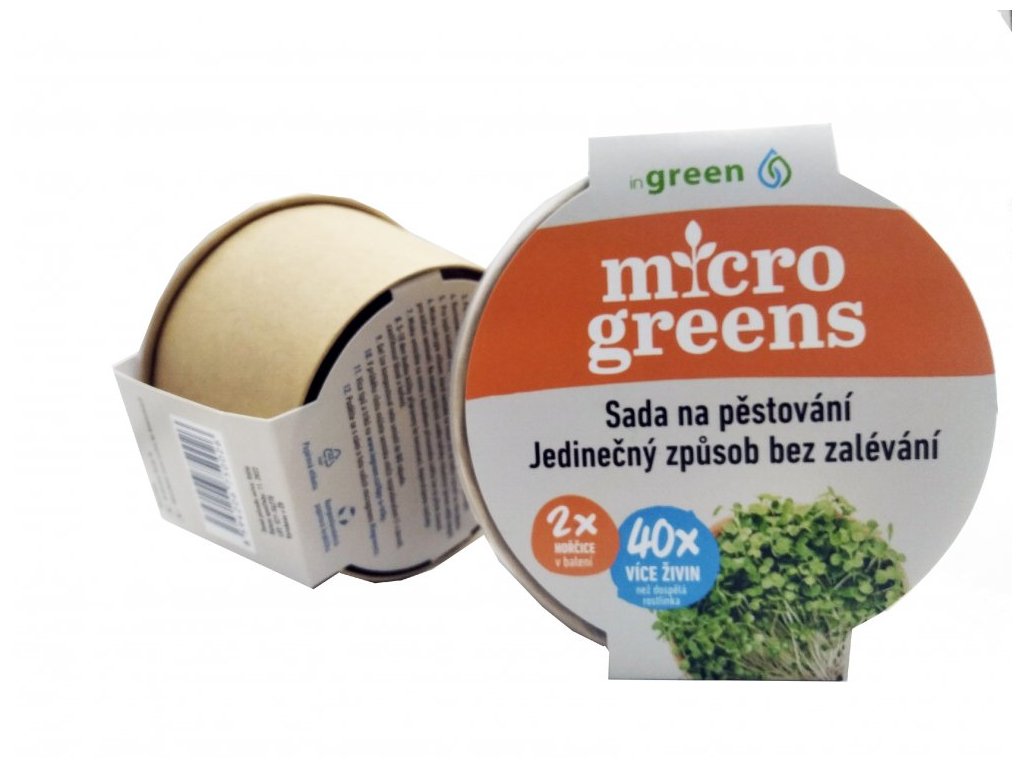 Microgreens set 2+2 Hořčice INGREEN 40g