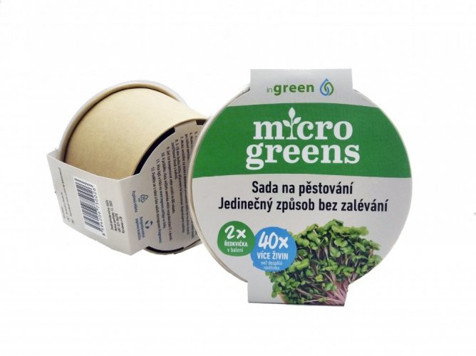 Microgreens set 2+2 Ředkvička INGREEN 40g