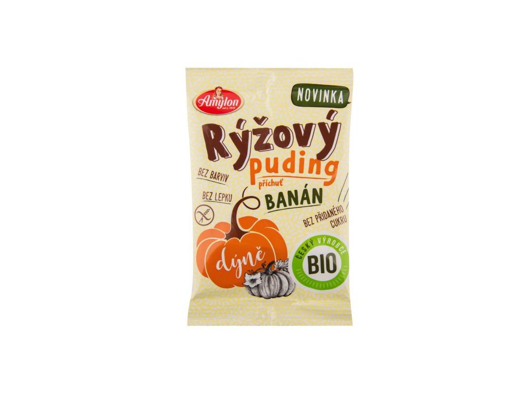 BIO Pudink rýžový s dýní a banánem bezlepkový AMYLON 40 g