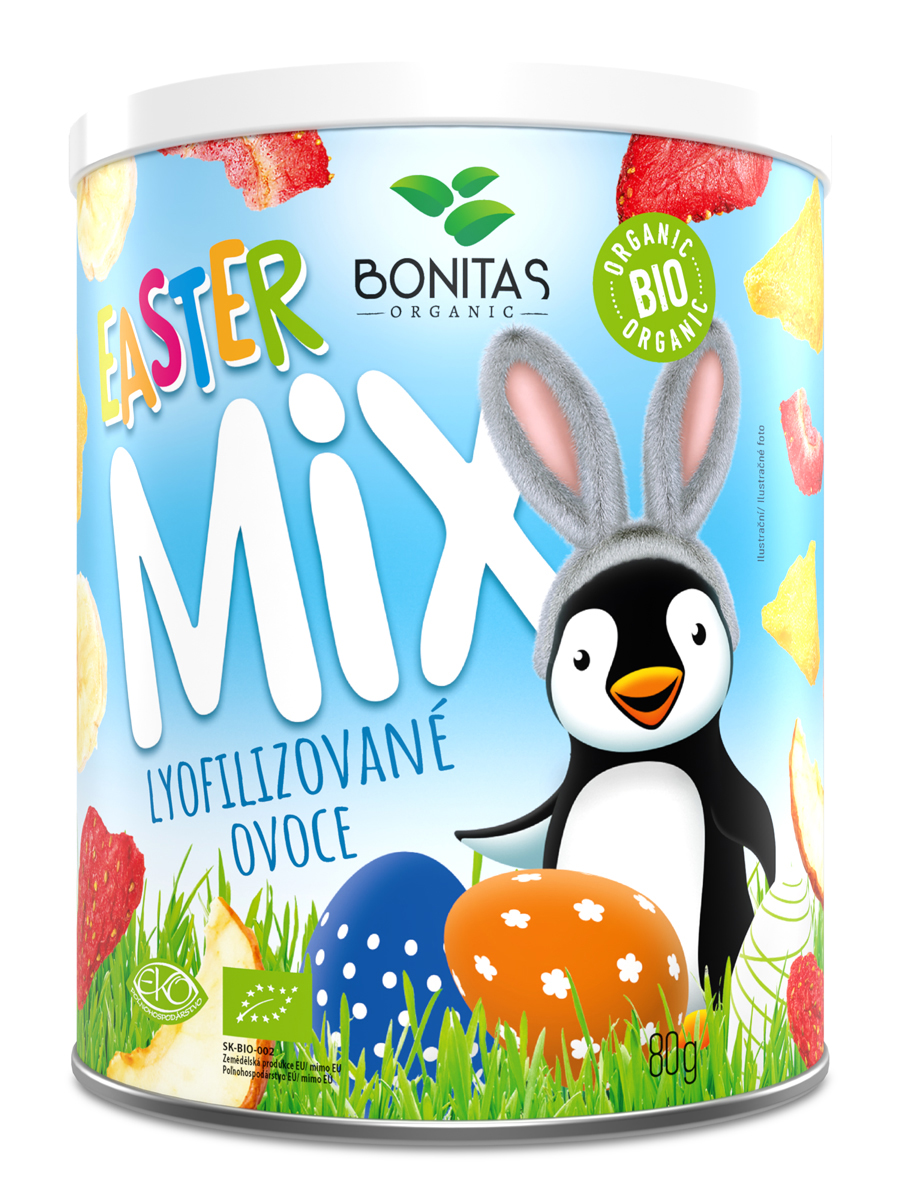 BIO velikonoční mix lyofilizovaného ovoce BONITAS 80g