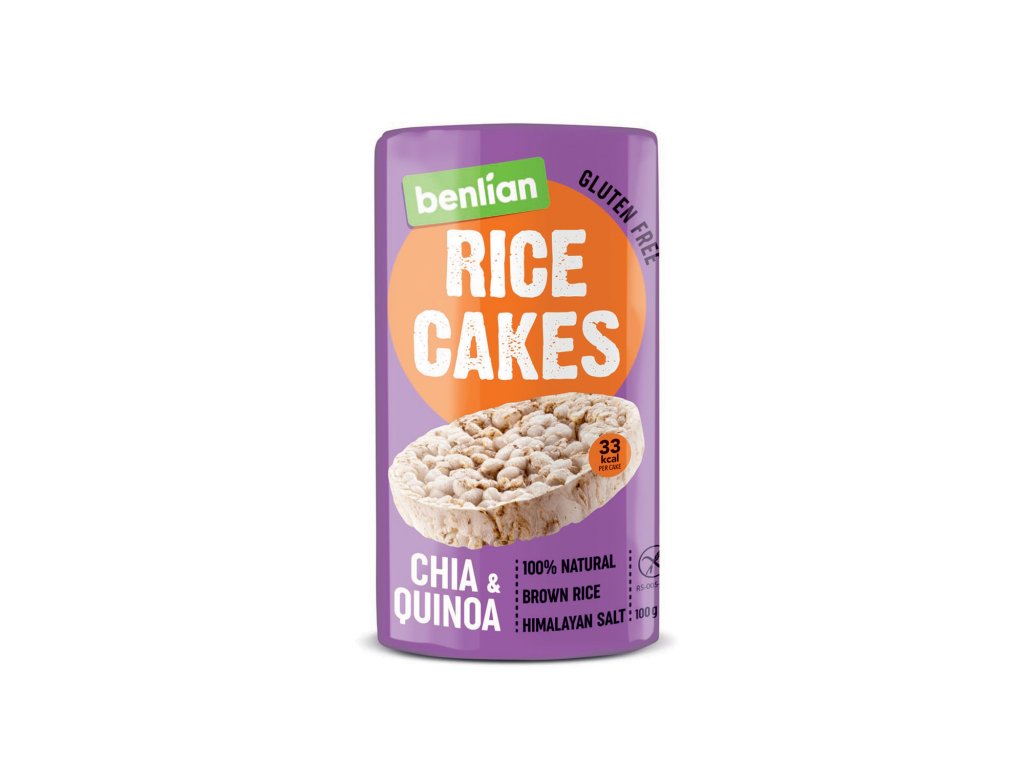 Rýžové chlebíčky s chia semínky a quinoou BENLIAN 100g