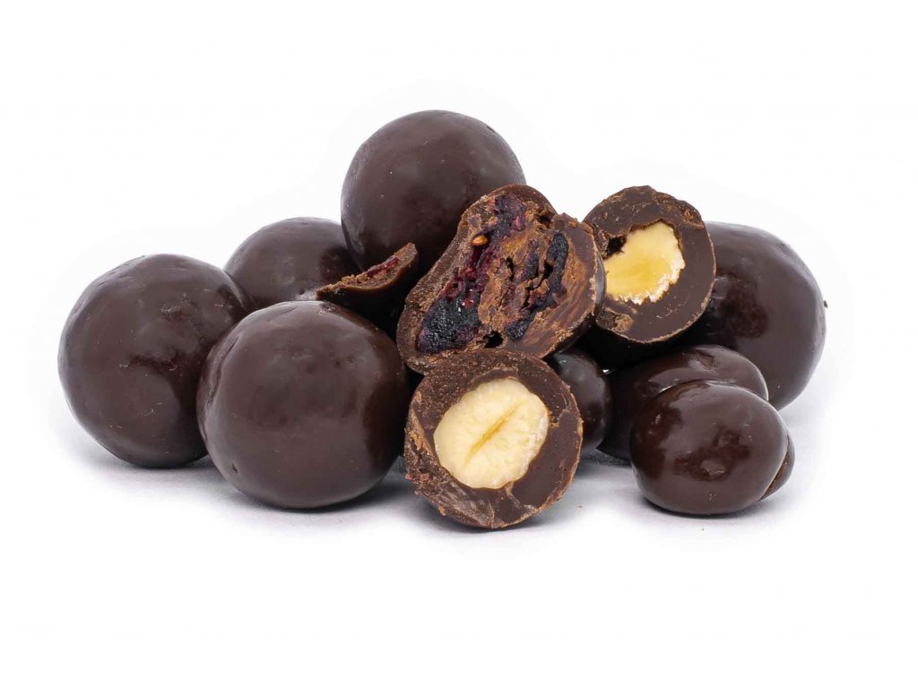 Ořechy a brusinky v hořké čokoládě FARMLAND 300g