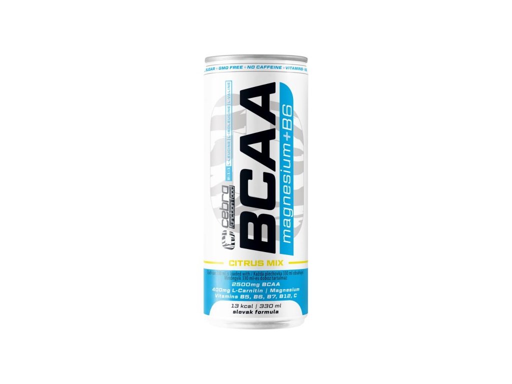 Vitamínový nápoj BCAA Mg+B6 citrus mix CEBRA 330ml