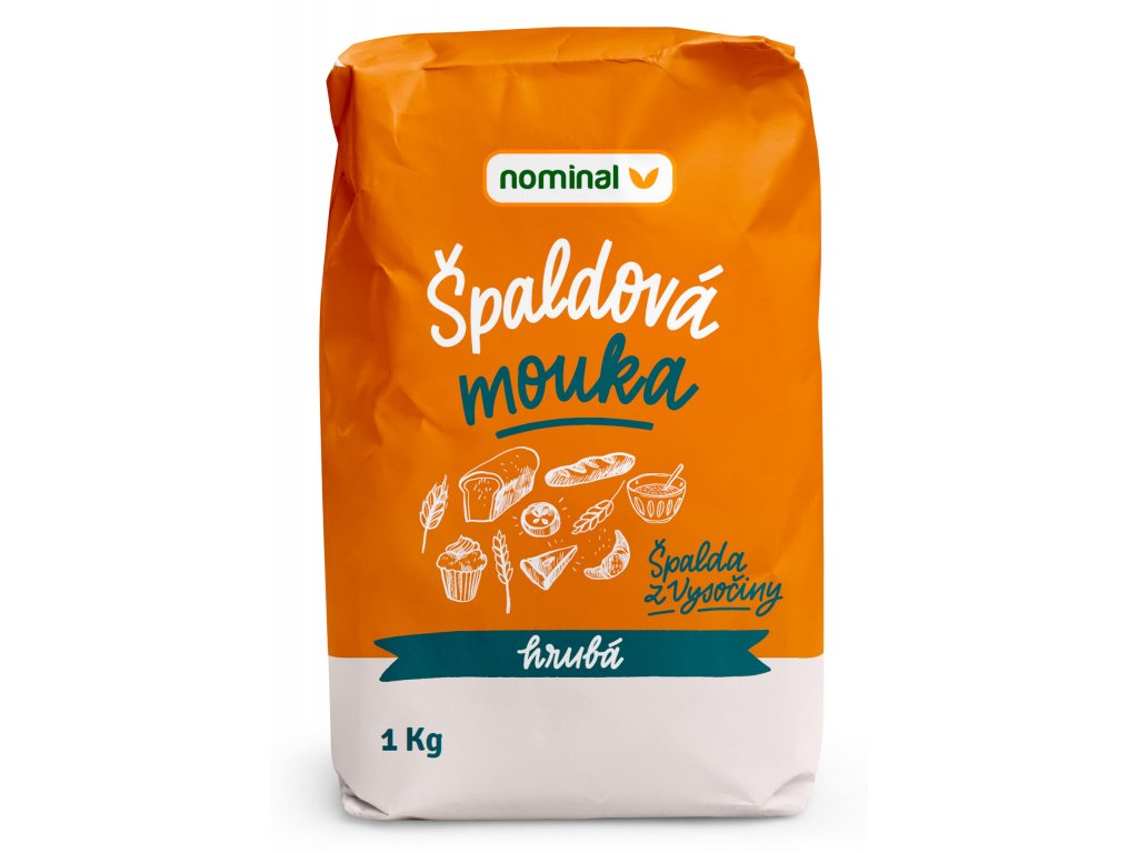 Špaldová mouka hrubá NOMINAL 1kg