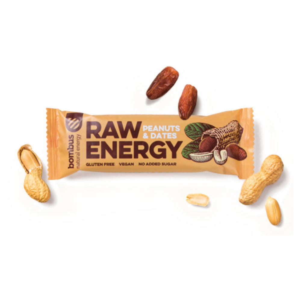 BOMBUS RAW ENERGY Peanuts & Dates 50g