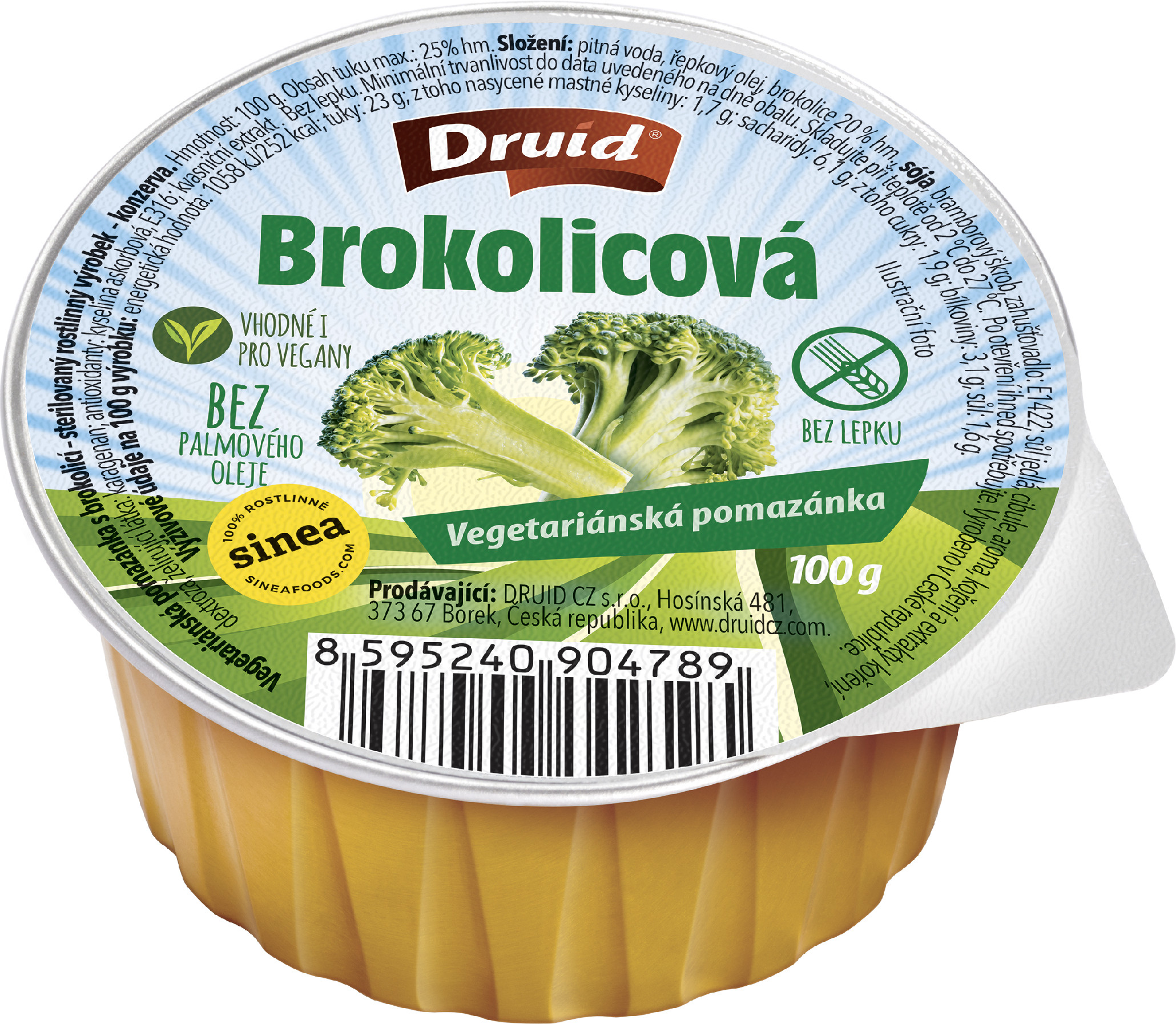 DRUID Veganská pomazánka brokolicová 100g