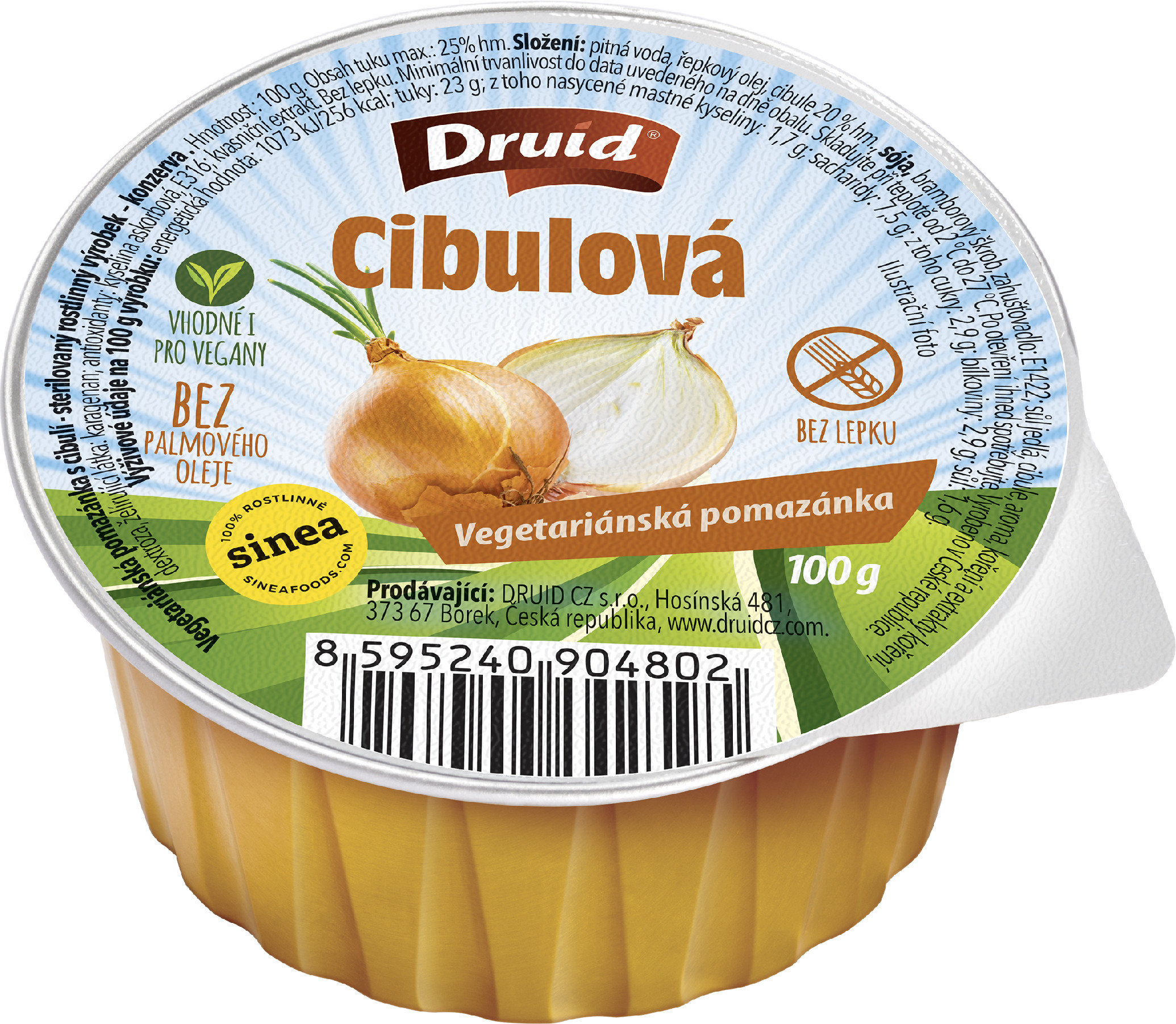 DRUID Veganská pomazánka cibulová 100g