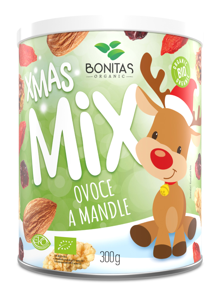 BONITAS BIO vánoční mix ovoce a mandlí Exclusive 300g