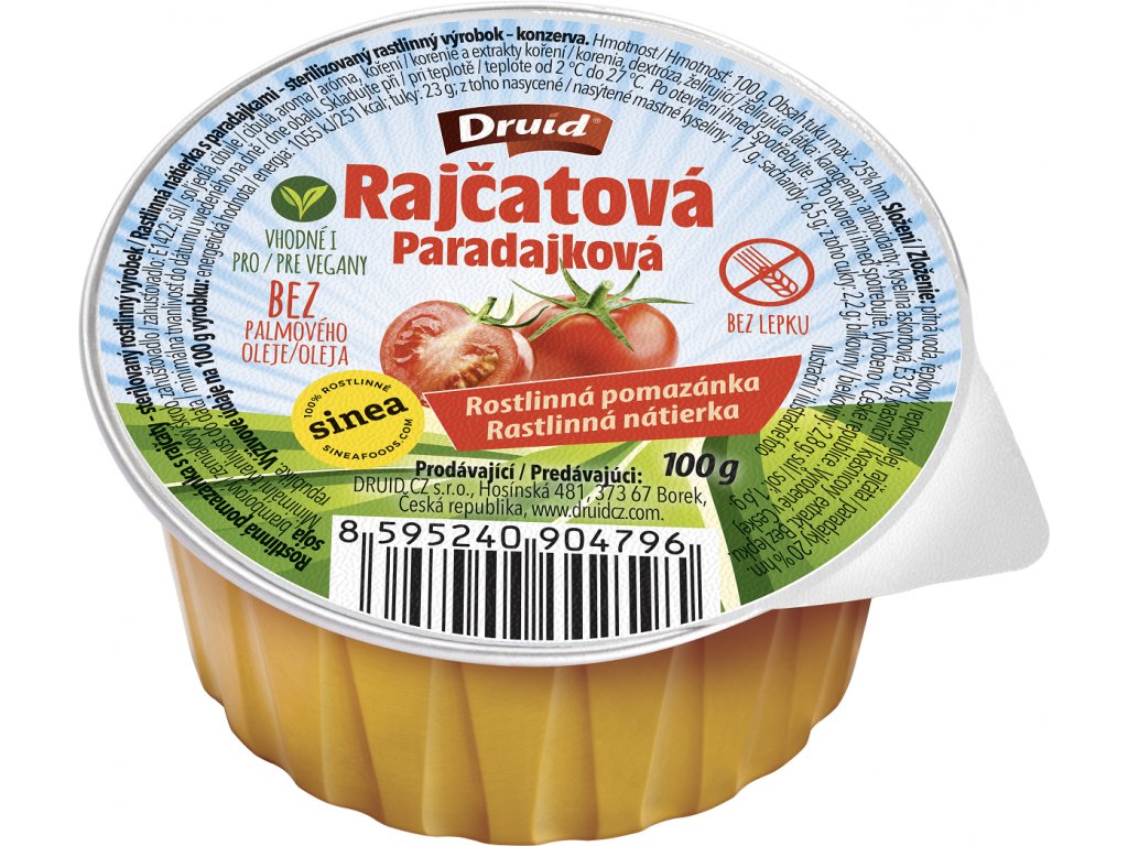 DRUID Veganská pomazánka rajčatová 100g