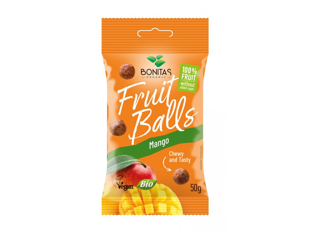 BONITAS BIO ovocné kuličky mangové 50g