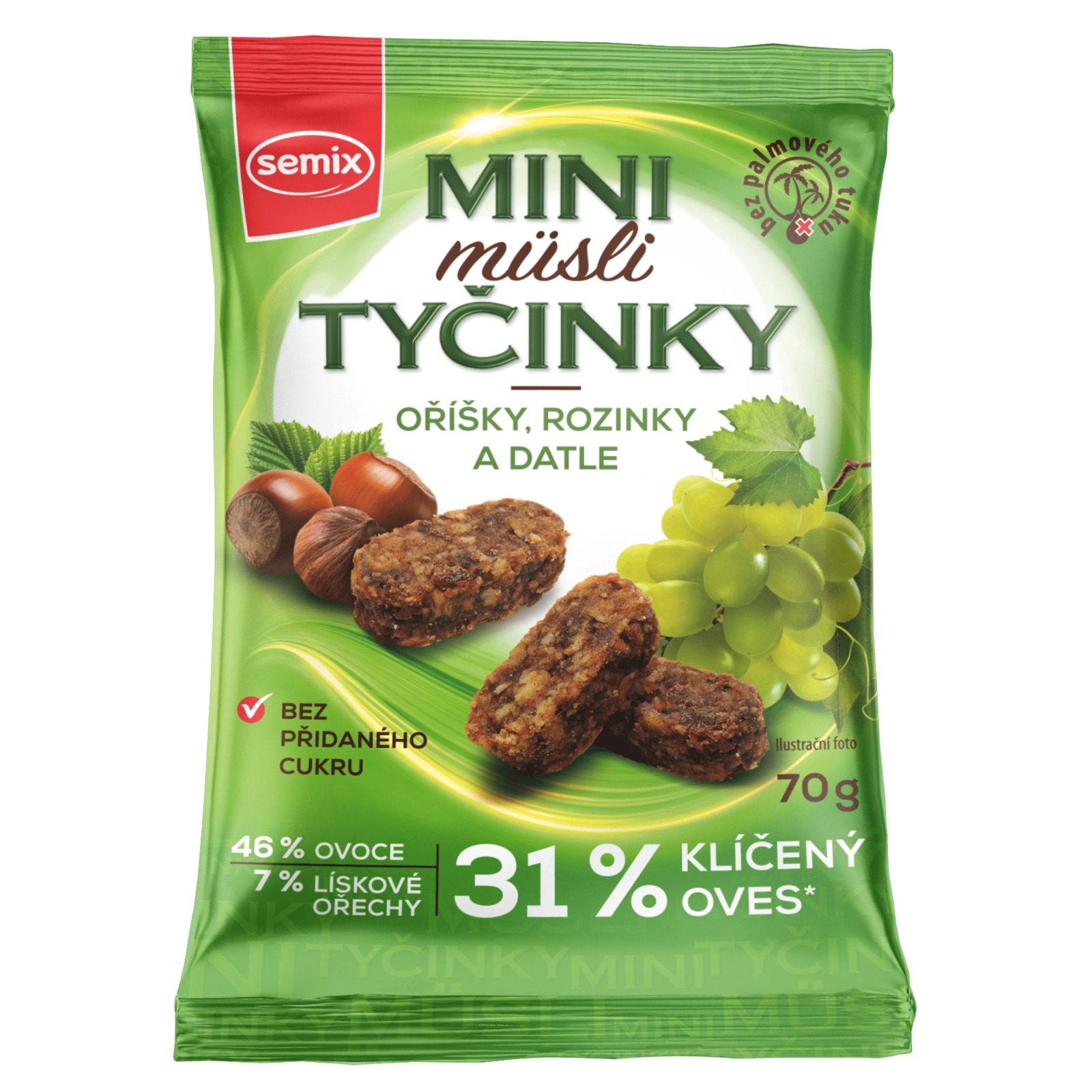 SEMIX Mini müsli tyčinky s ořechy 70g