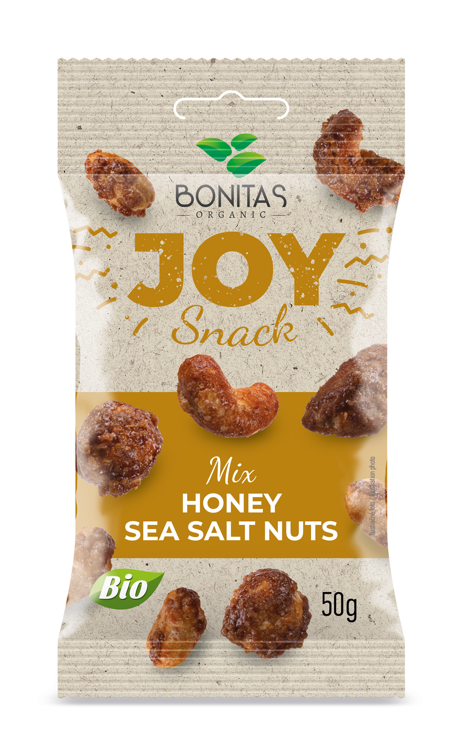BONITAS Joy snack – BIO Mix solených ořechů s medem 50g