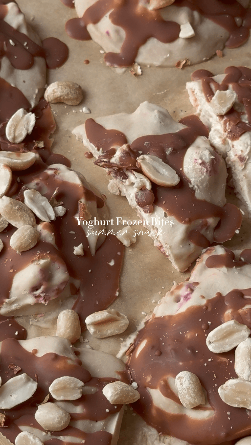 Frozen yoghurt bites