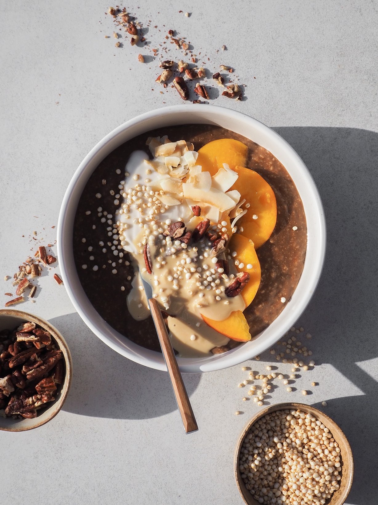 Broskyňová pšenová kaša