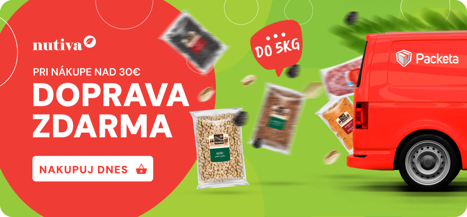 Doprava zdarma nad 30€ | Nutiva.sk
