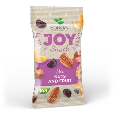 Joy snack BIO zmes orechov a ovocia