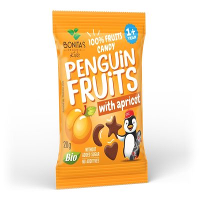 BIO Penguin Fruits Ovocné kúsky Marhuľa