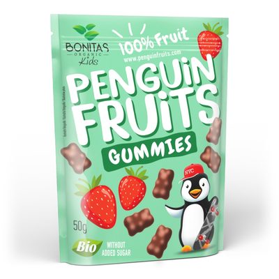 BIO Penguin Fruits Strawberry Gummies