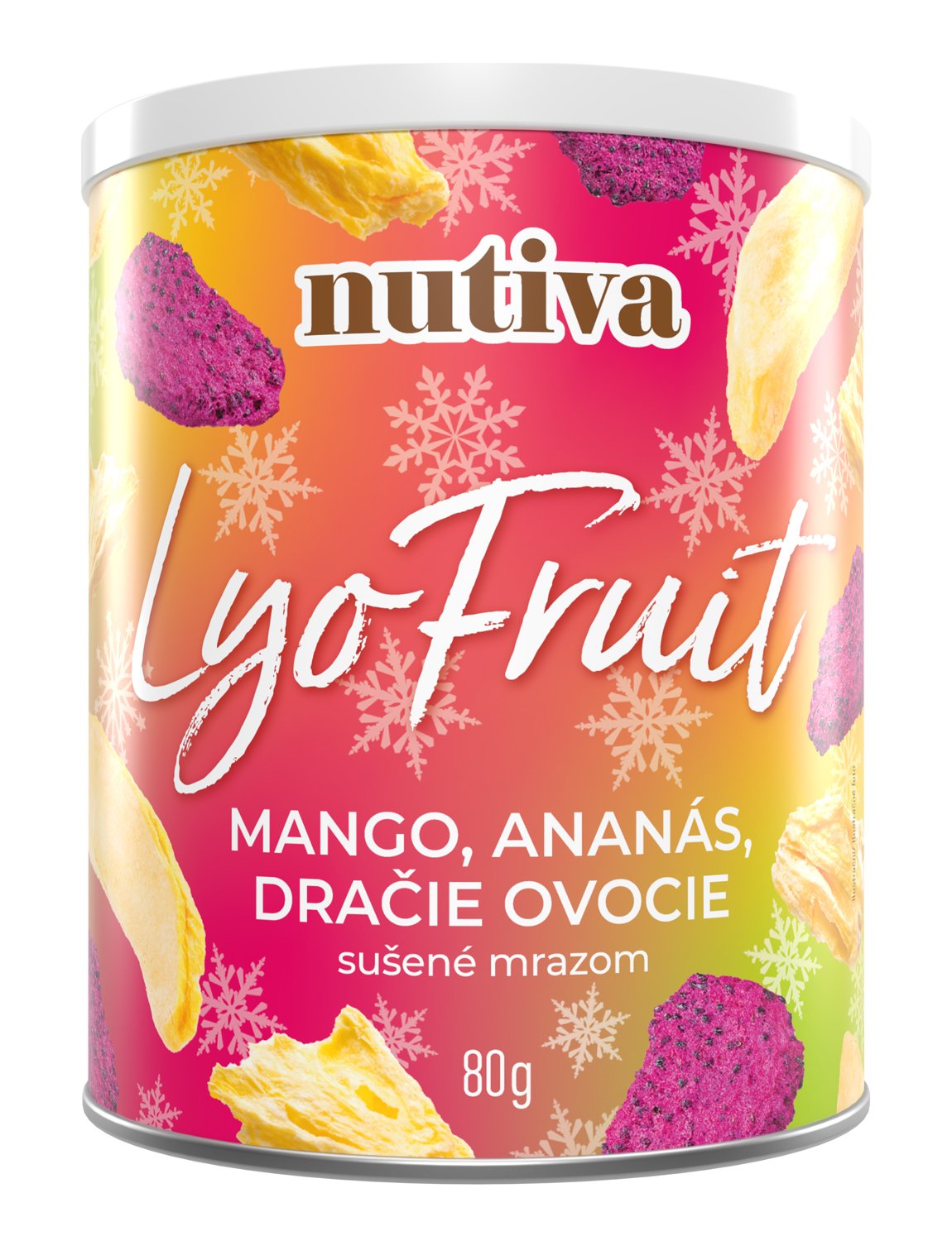 NUTIVA Lyo Fruit MANGO, ANANÁS, DRAČIE OVOCIE Tubus