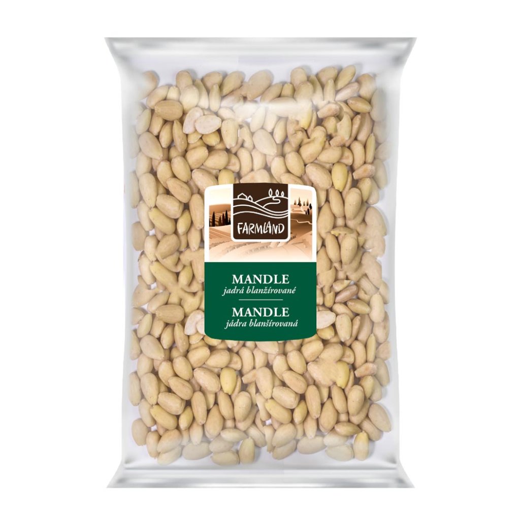 Mandle jadrá lúpané 1KG