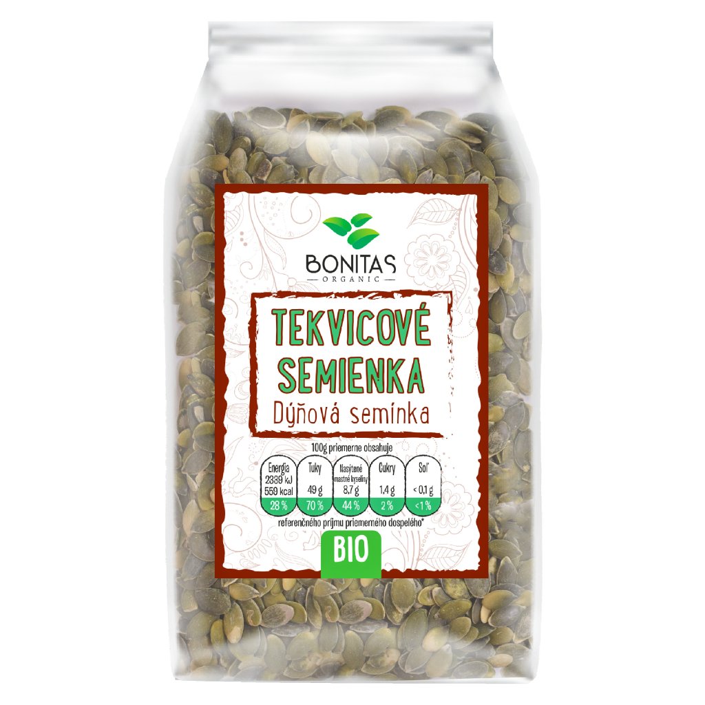 BIO tekvicové semienka BONITAS 500g