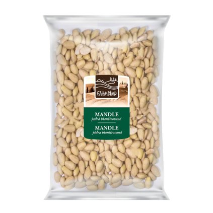 FARMLAND Mandle jadrá blanšírované 1kg